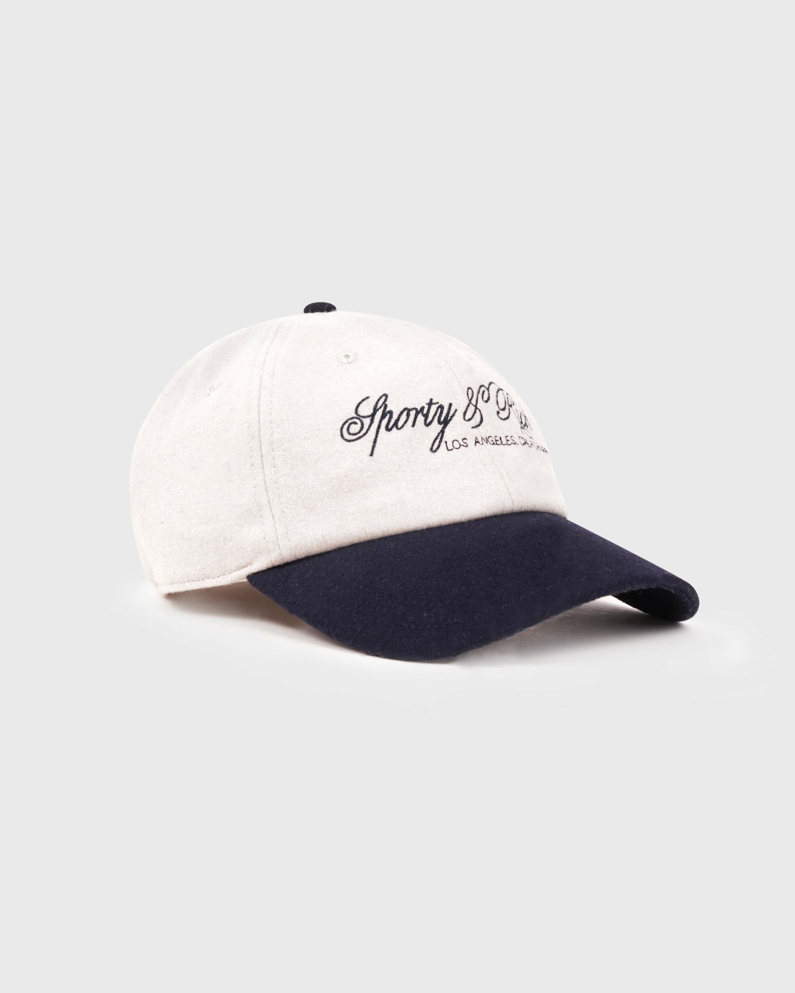 International Wool Hat - Ecru/Navy Sporty & Rich US