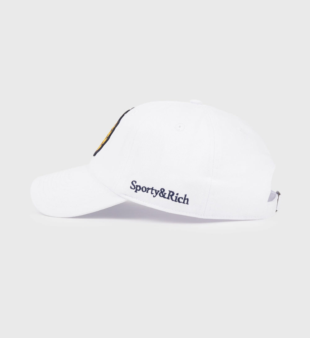 NY Crest Hat - White Sporty & Rich US