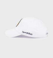 NY Crest Hat - White Sporty & Rich US