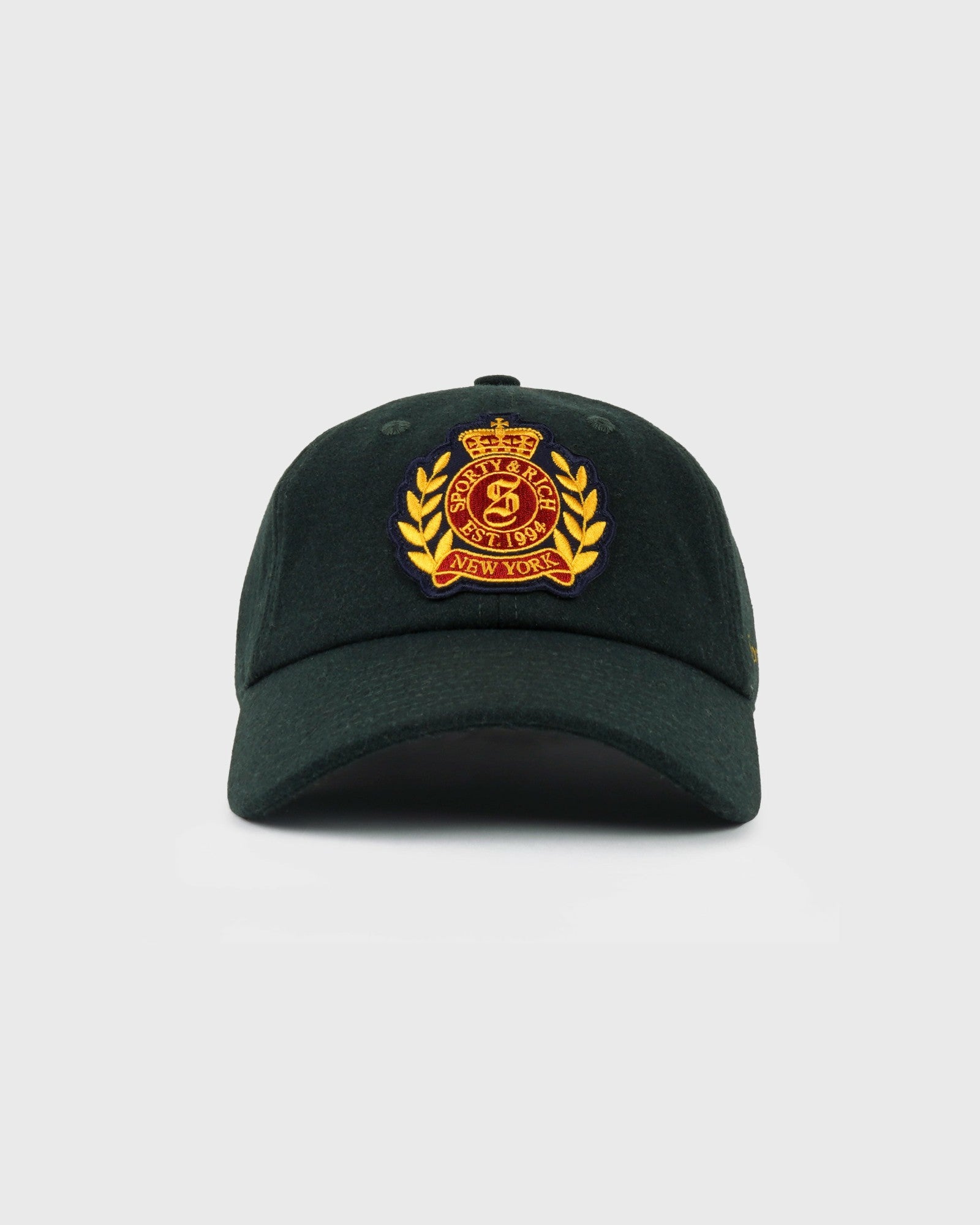 NY Crest Wool Hat - Forest Sporty & Rich Discount