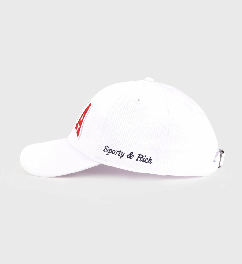USA Hat - White/Sports Red/ Navy Sporty & Rich For Sale