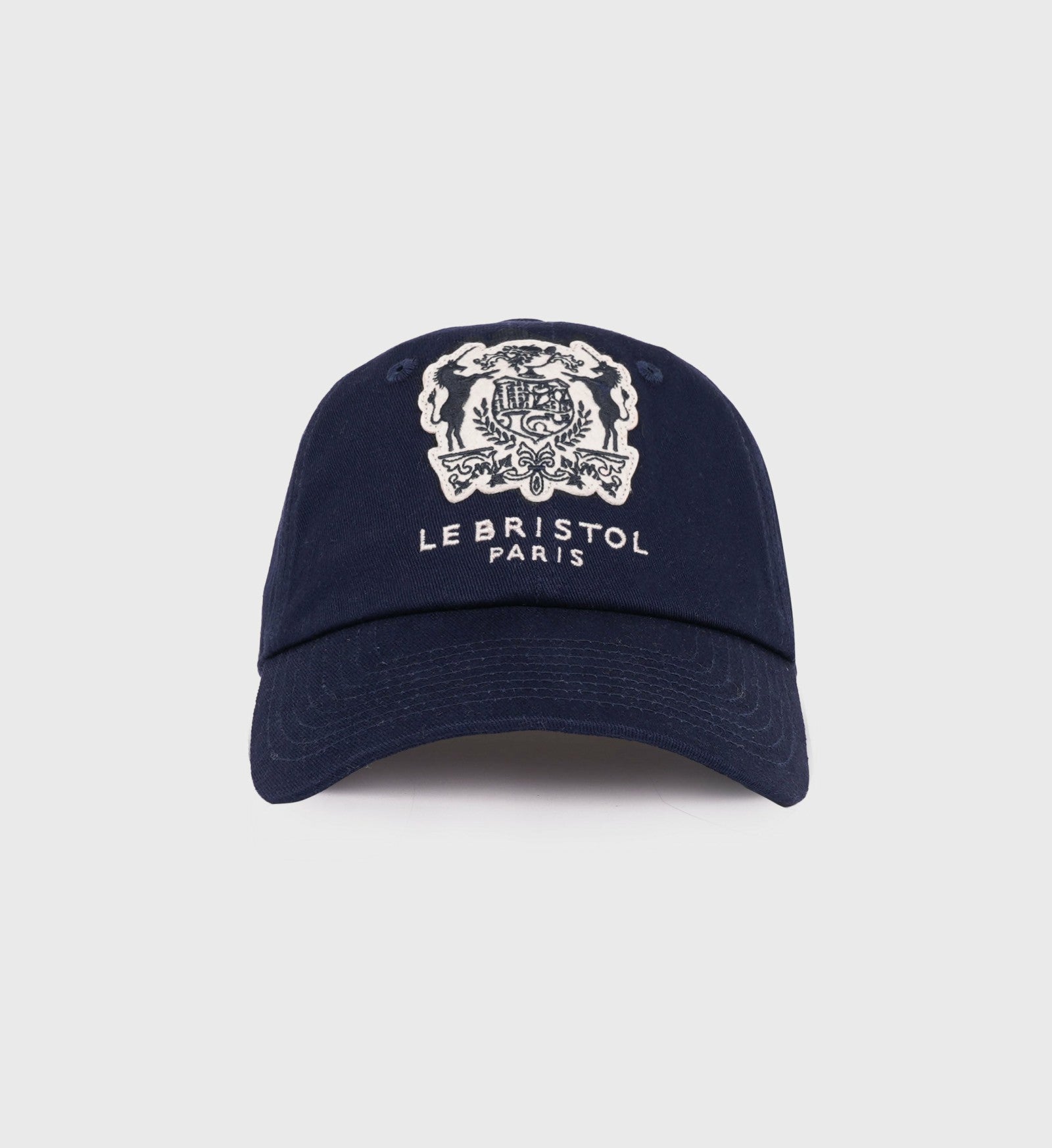 Bristol Crest Hat - Navy/Cream Sporty & Rich Sale