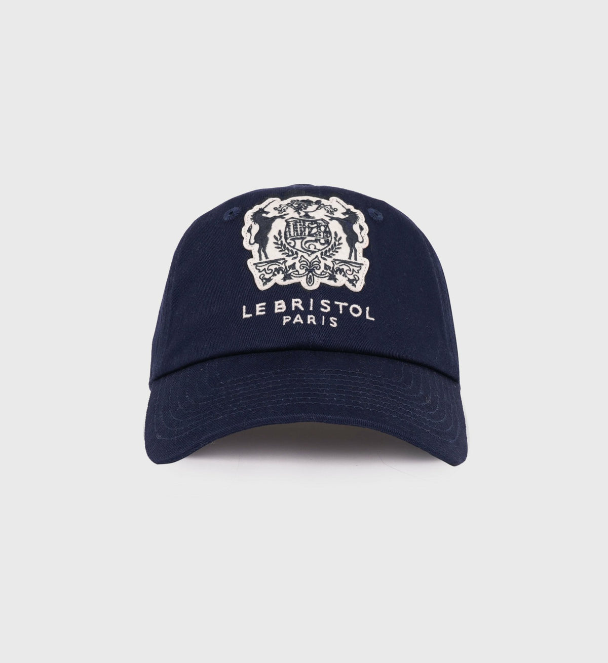 Bristol Crest Hat - Navy/Cream Sporty & Rich Sale
