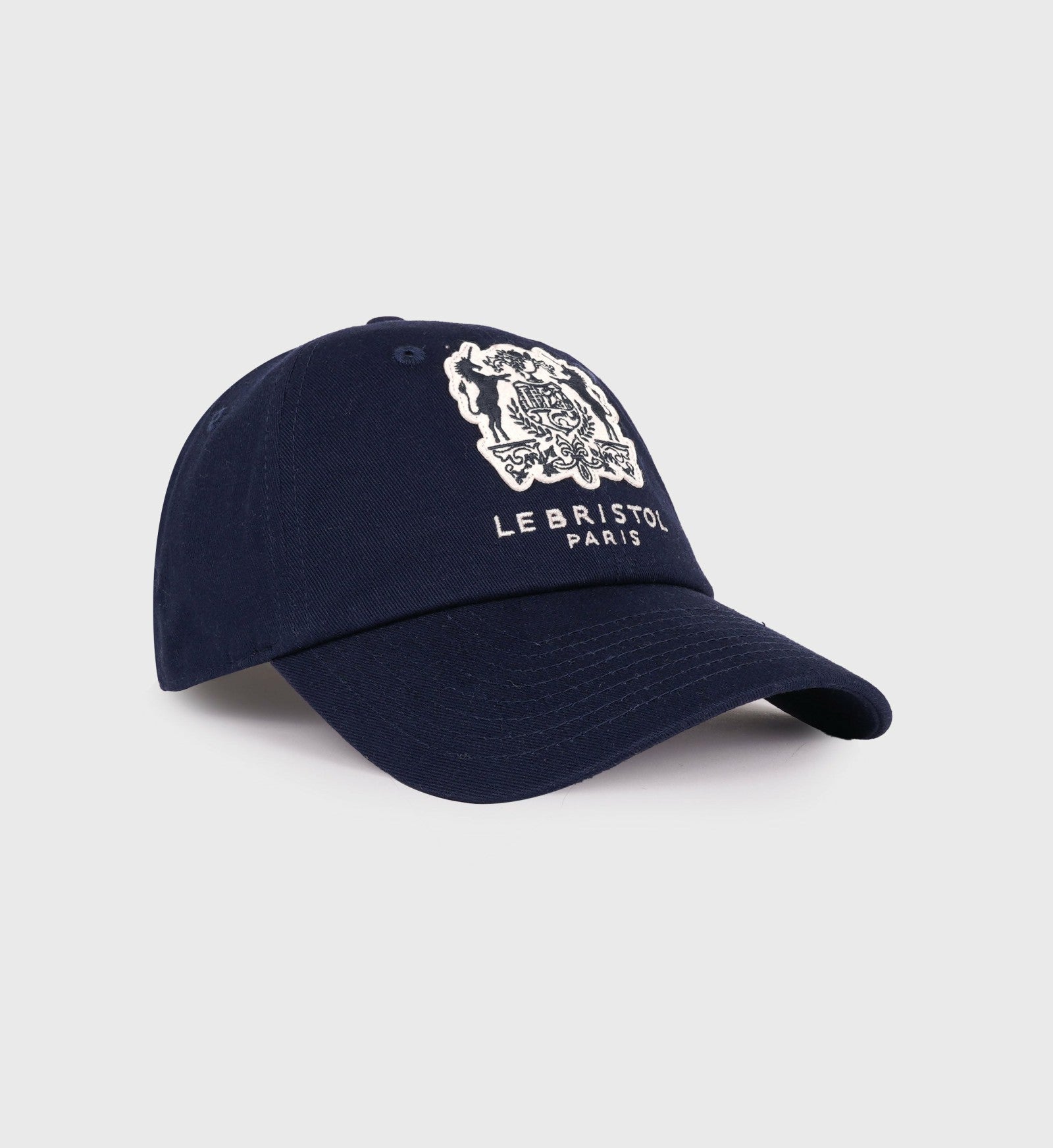 Bristol Crest Hat - Navy/Cream Sporty & Rich Sale