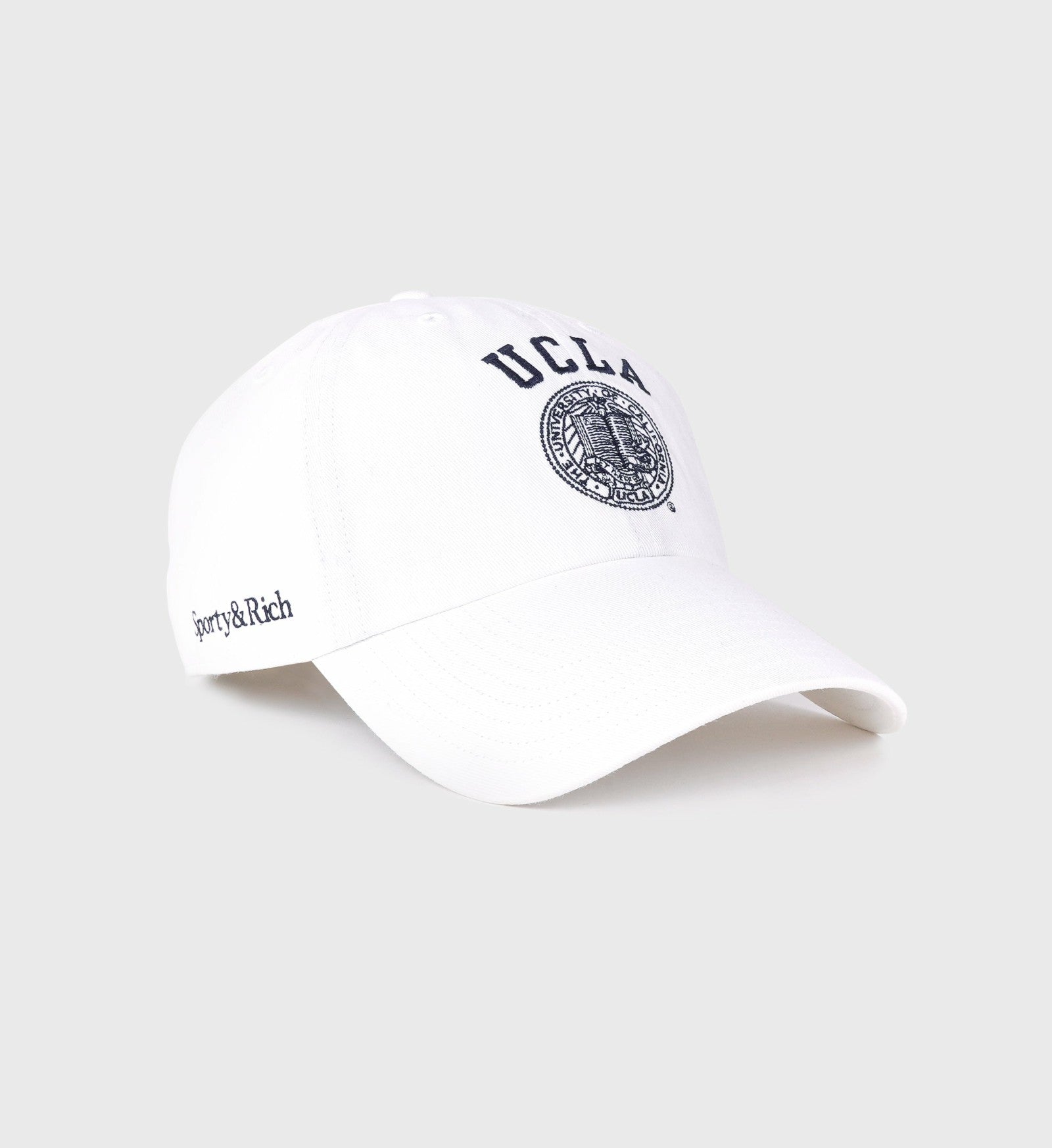 UCLA Crest Hat - White/Navy Sporty & Rich Outlet