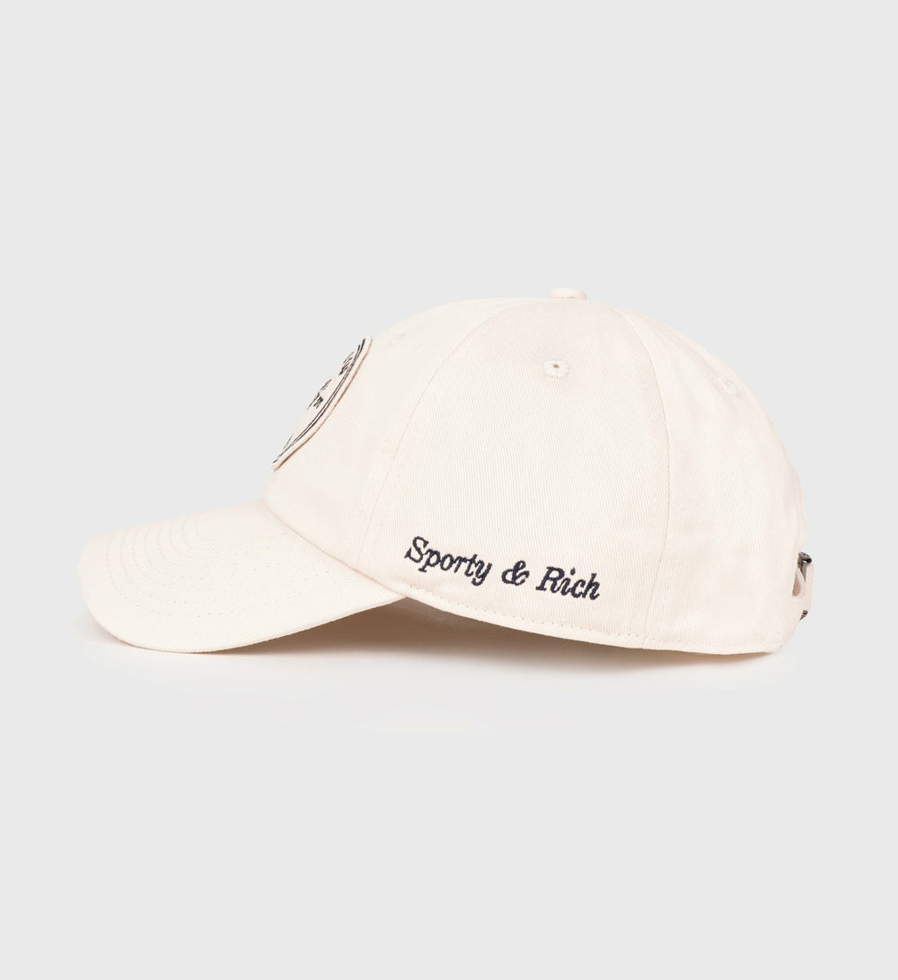 Eden Crest Hat - Cream/Navy Sporty & Rich Discount