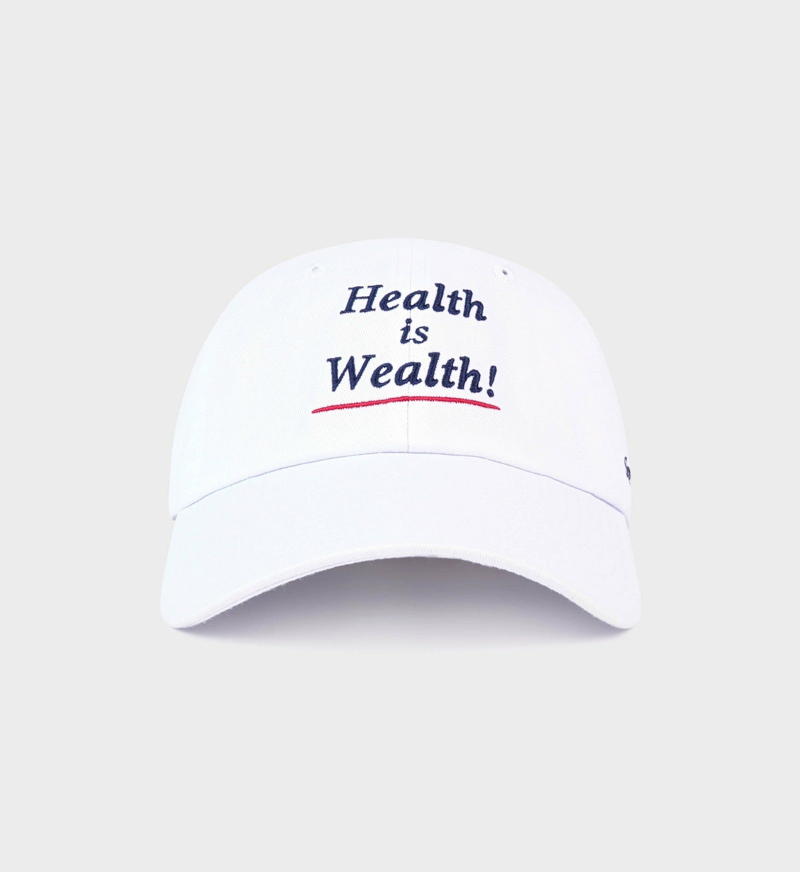 Health is Wealth Hat - White/Navy/Fire Red Sporty & Rich Sale