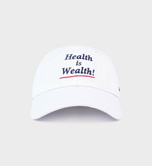 Health is Wealth Hat - White/Navy/Fire Red Sporty & Rich Sale