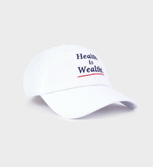 Health is Wealth Hat - White/Navy/Fire Red Sporty & Rich Sale