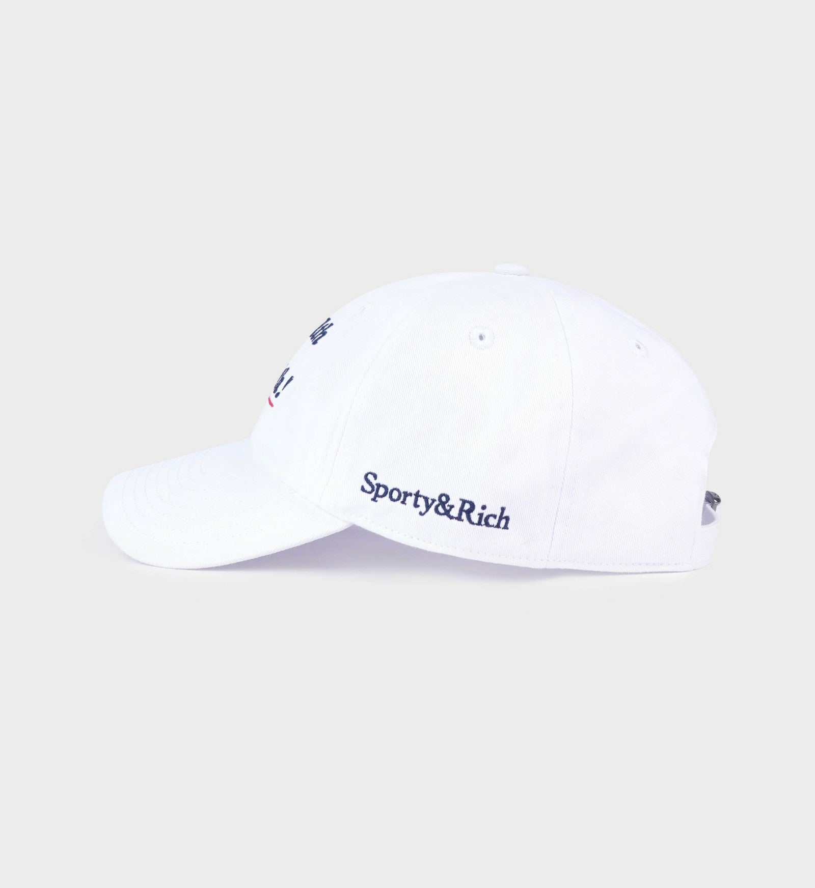 Health is Wealth Hat - White/Navy/Fire Red Sporty & Rich Sale