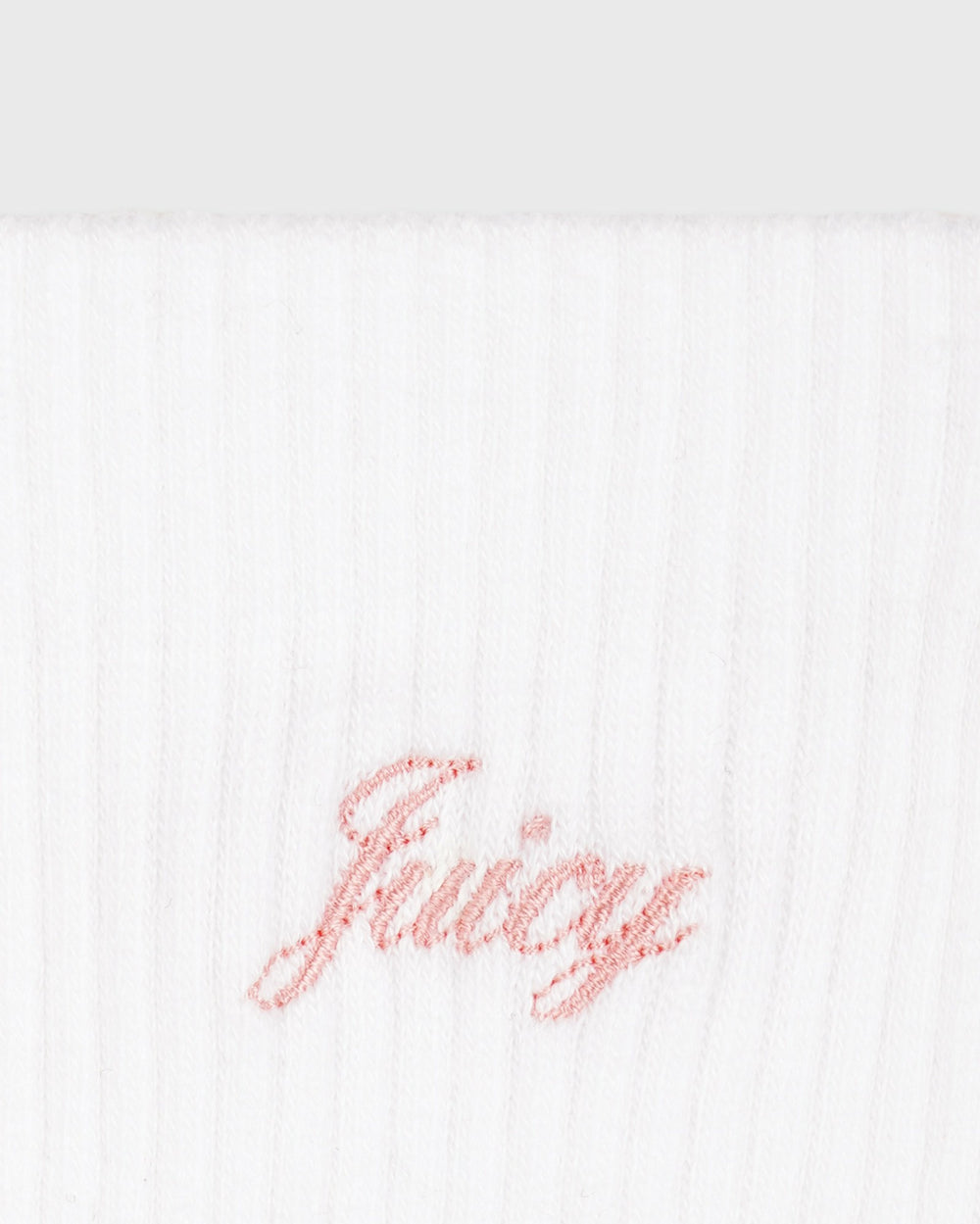 Juicy Script Sock - White/Rose Sporty & Rich Sale