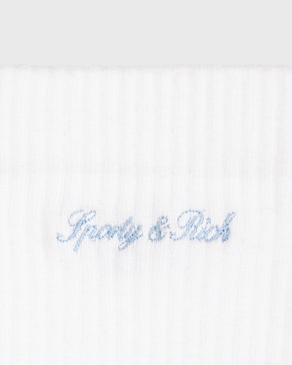 Juicy Script Sock - White/Sky Blue Sporty & Rich Online