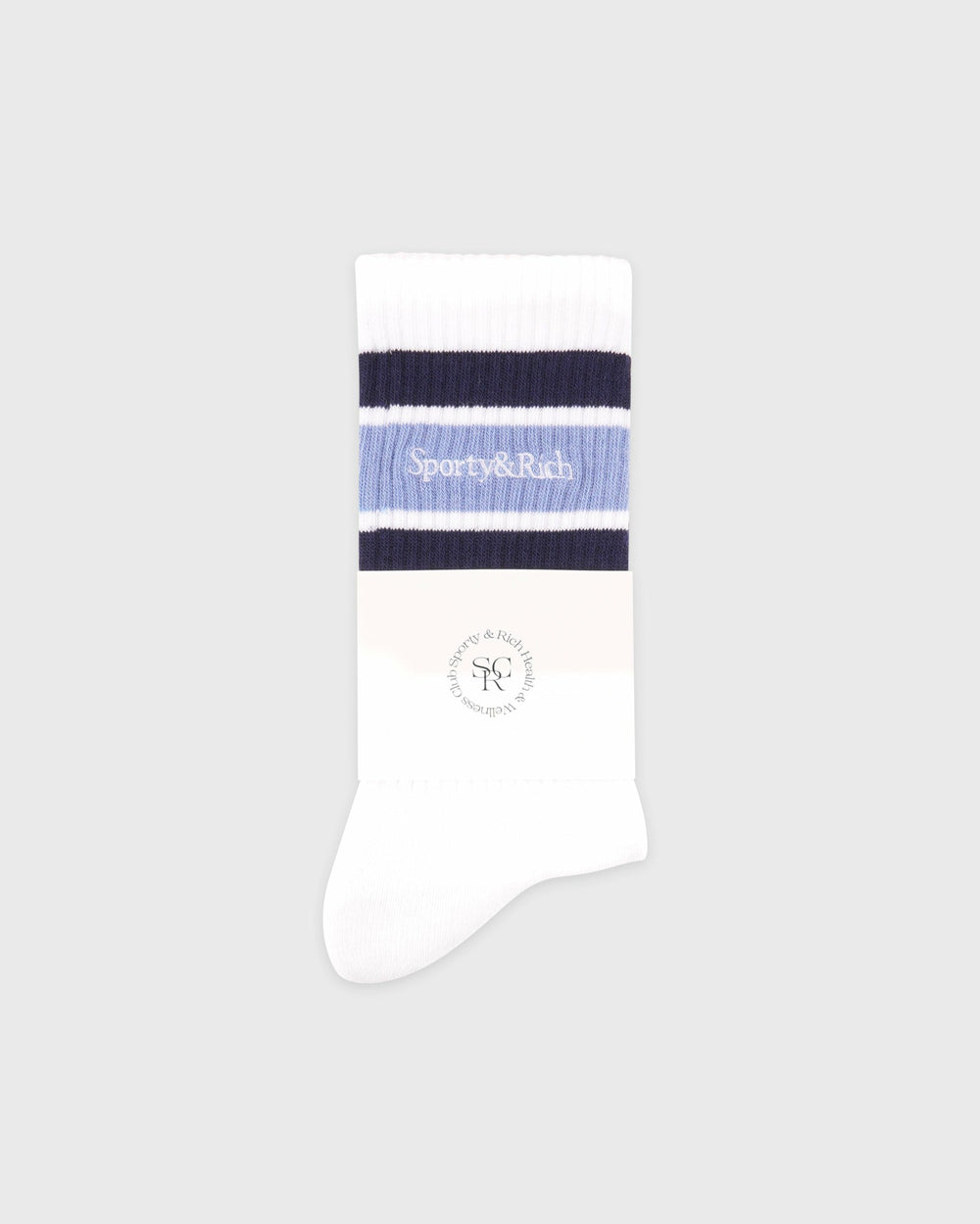 Serif Logo Socks - White/Navy/Colony Sporty & Rich Sale