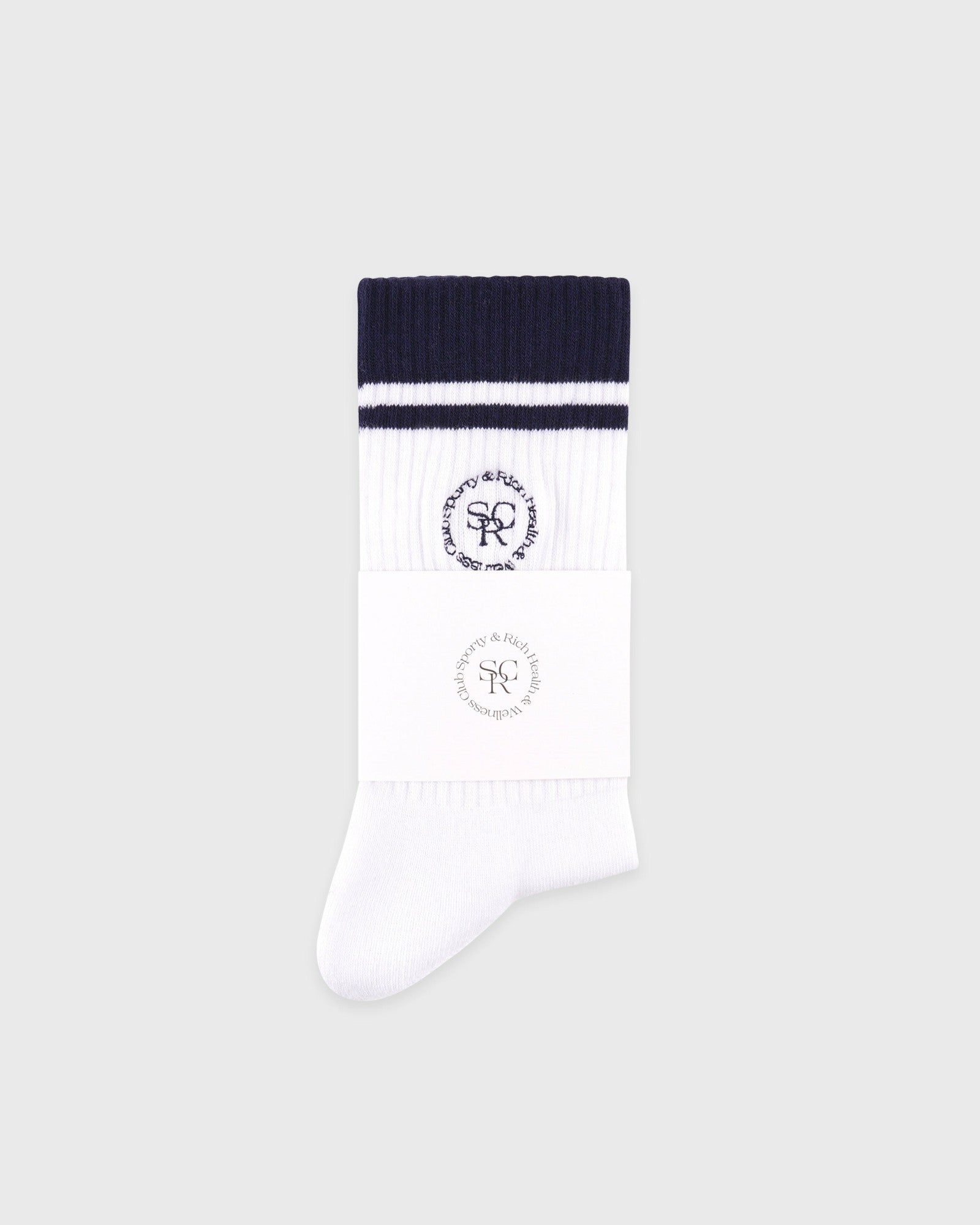 SRHWC Socks - White/Navy Sporty & Rich Online