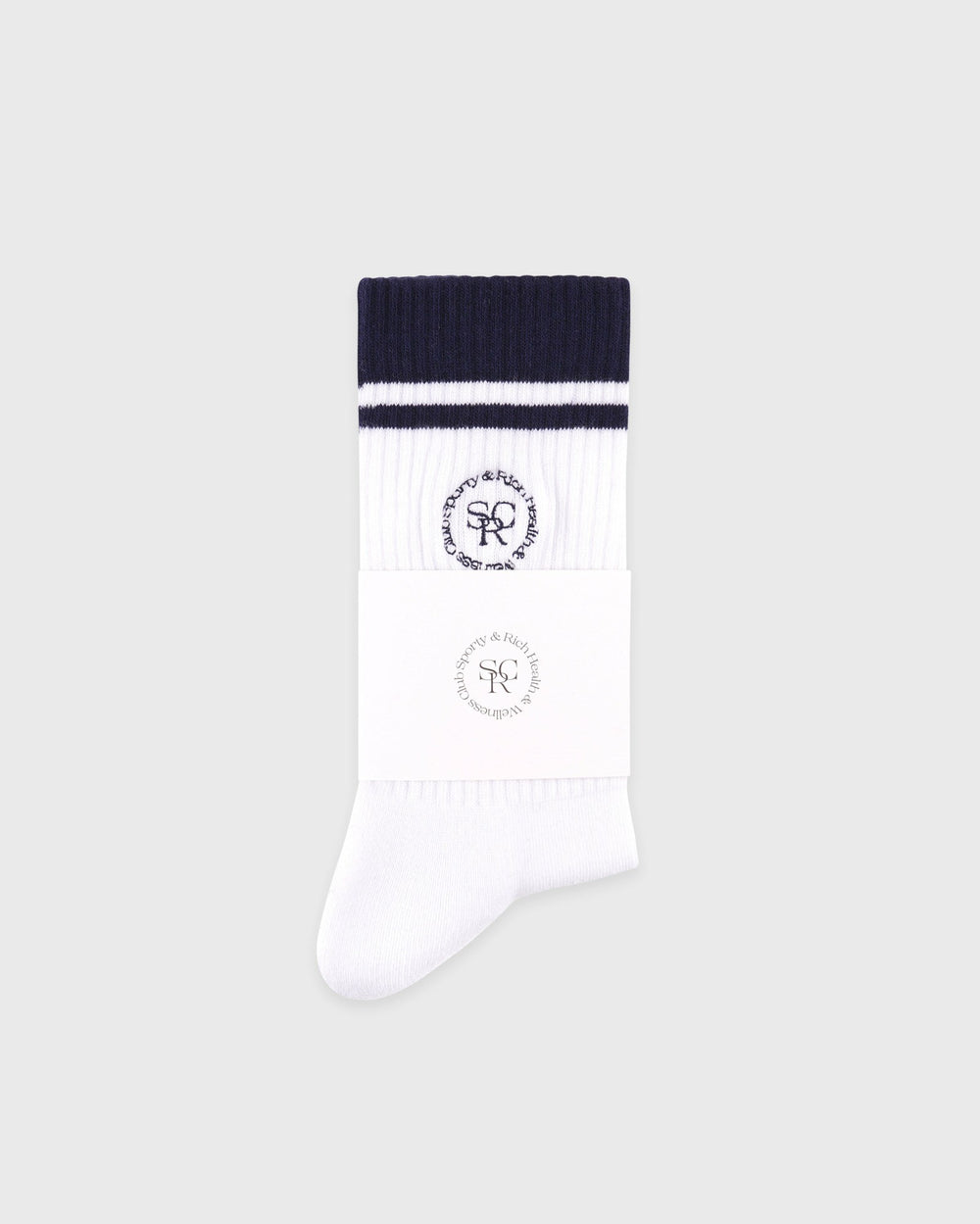 SRHWC Socks - White/Navy Sporty & Rich Online