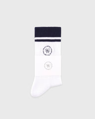 SRHWC Socks - White/Navy Sporty & Rich Online