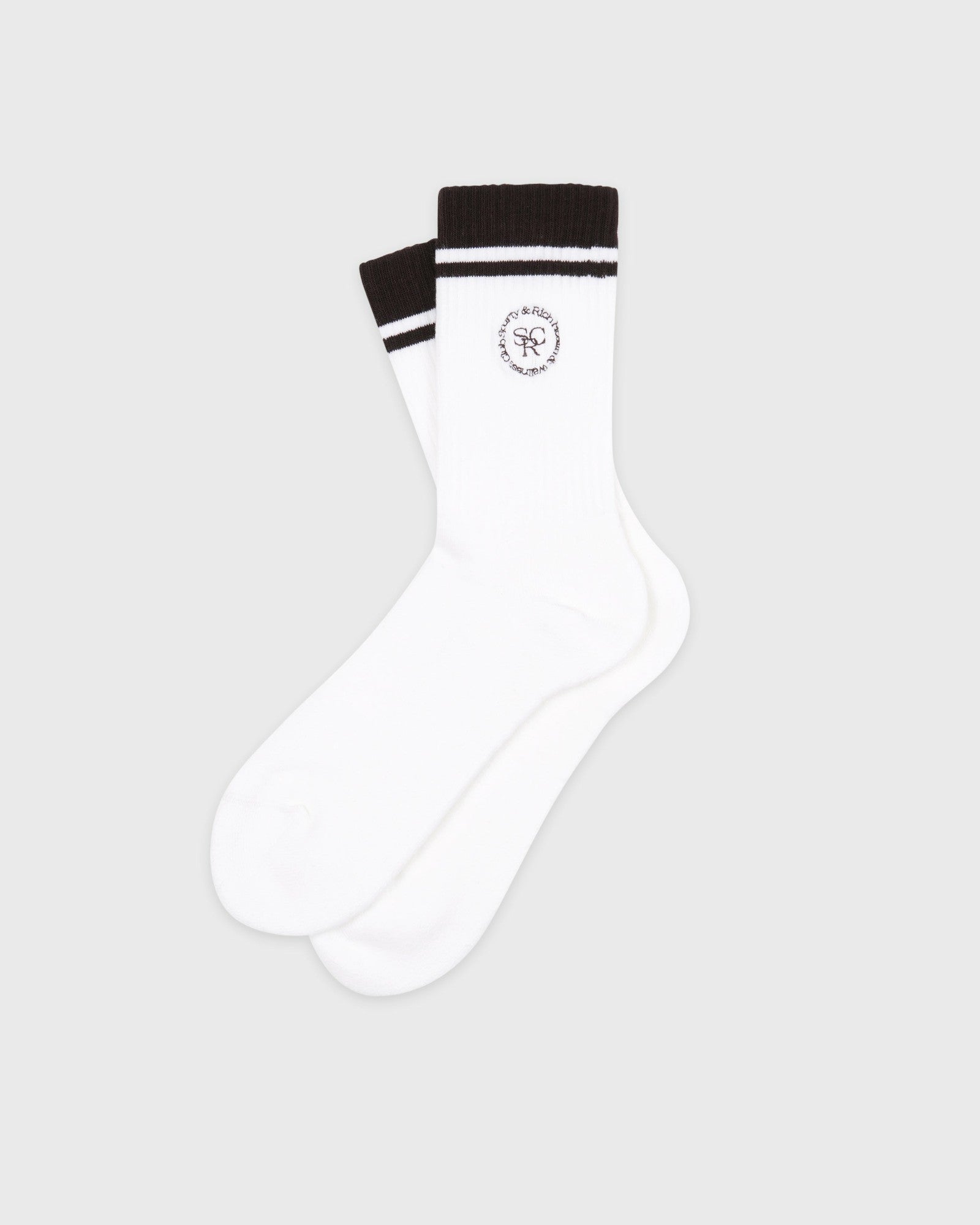 SRHWC Socks - White/Chocolate Sporty & Rich For Sale