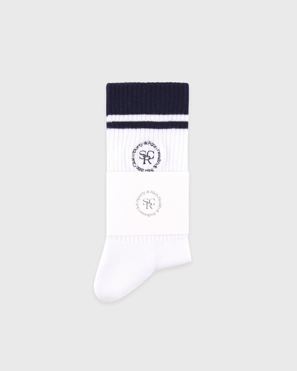 SRHWC Socks - White/Navy Sporty & Rich Outlet