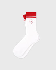 SRHWC Socks - White/Ruby Sporty & Rich Sale