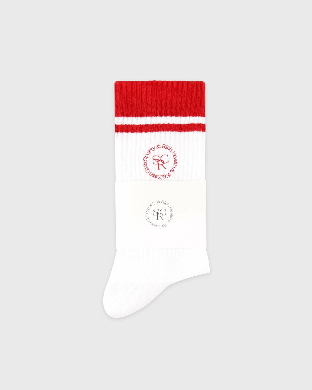 SRHWC Socks - White/Ruby Sporty & Rich Sale