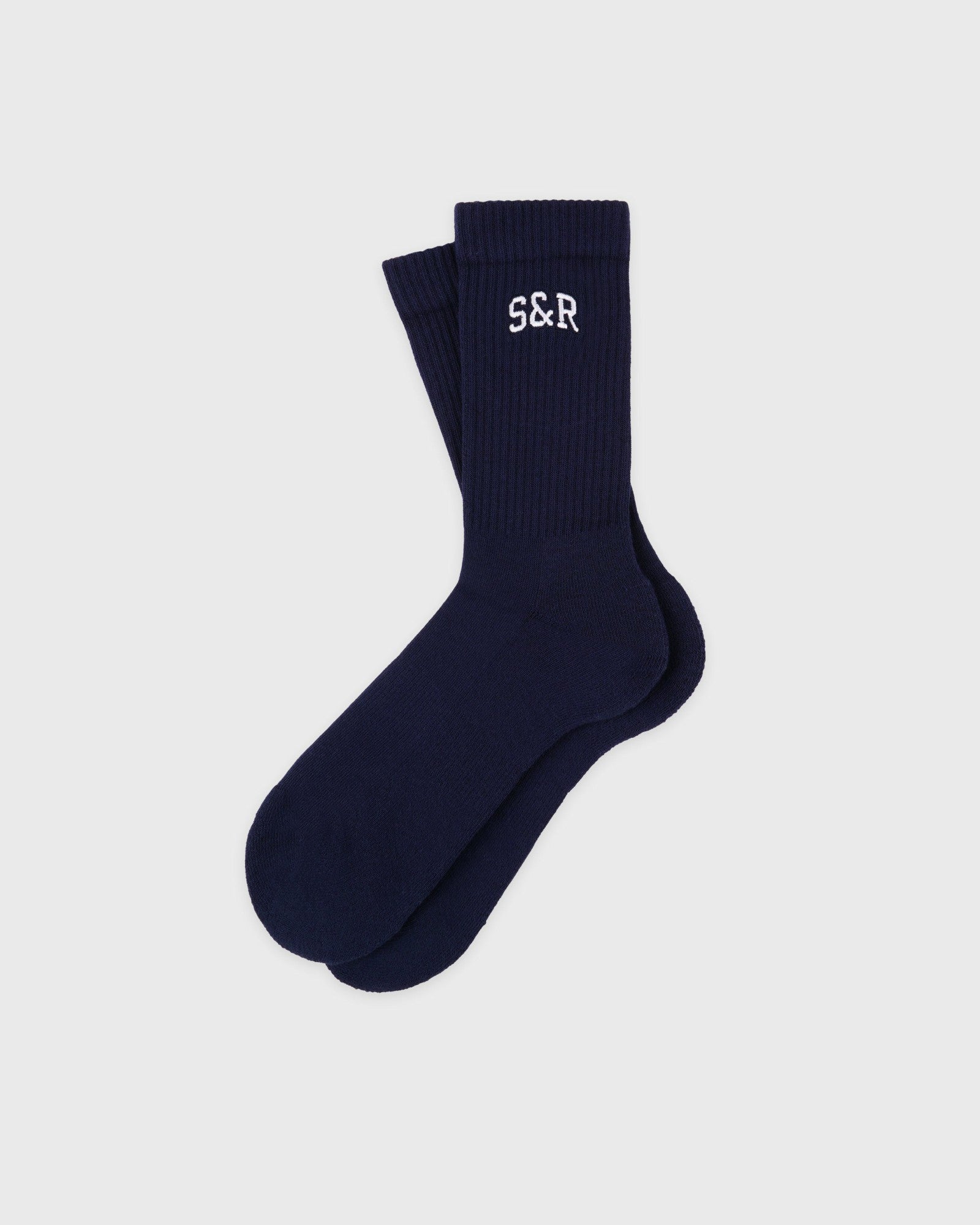 S&R Ivy Socks - Navy/White Sporty & Rich Online