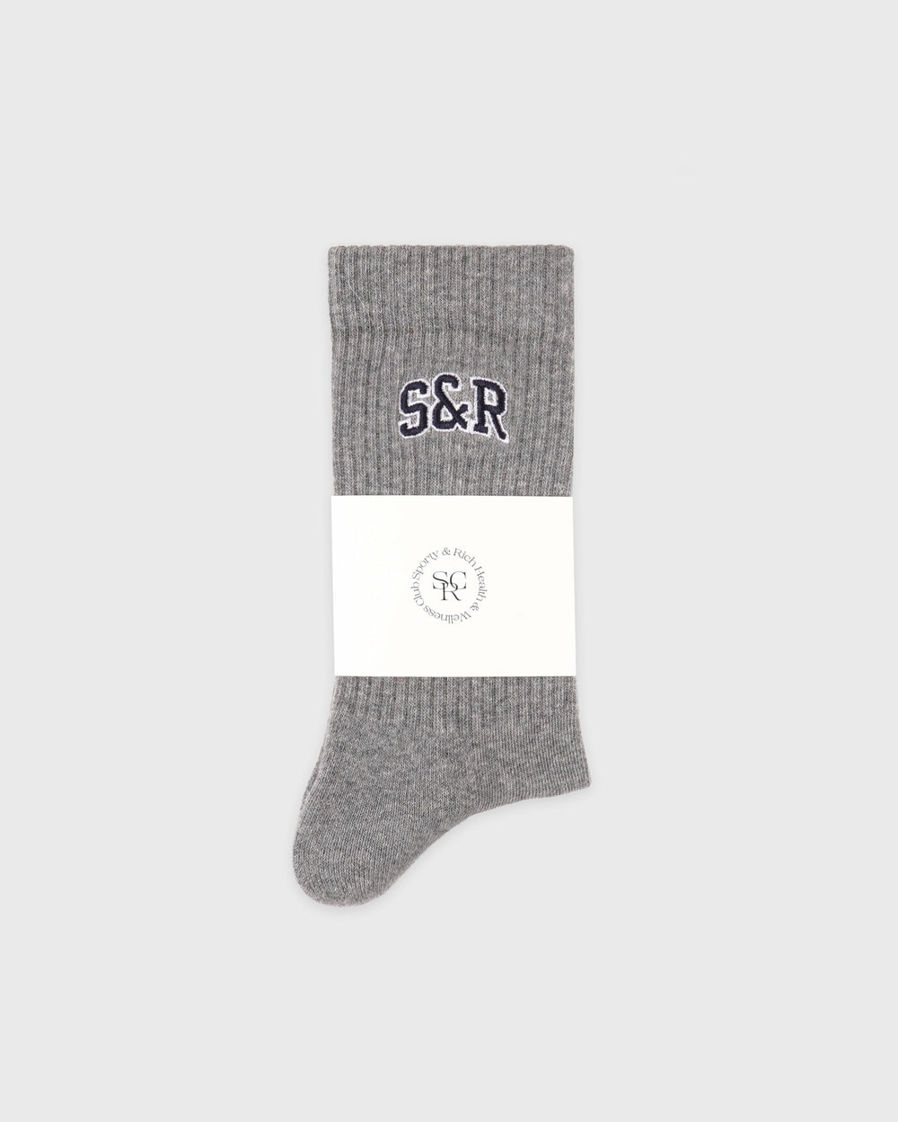 S&R Ivy Socks - Heather Gray/Navy Sporty & Rich Discount