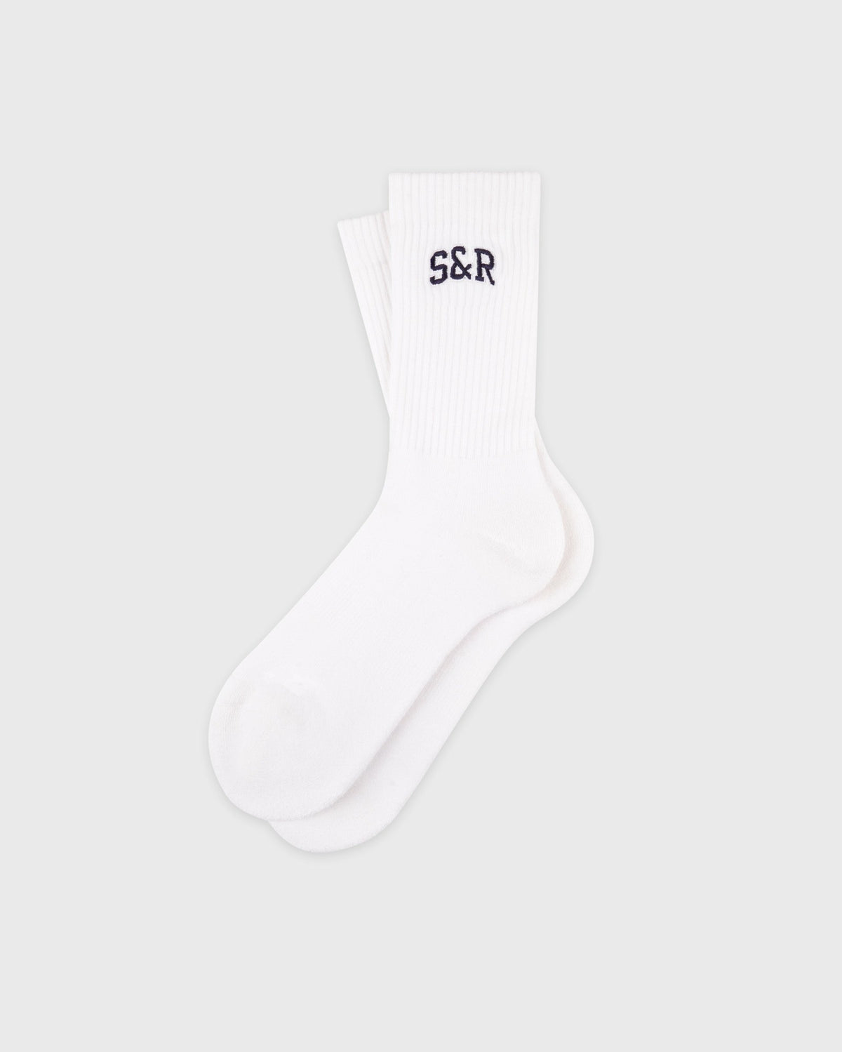 S&R Ivy Socks - White/Navy Sporty & Rich For Sale