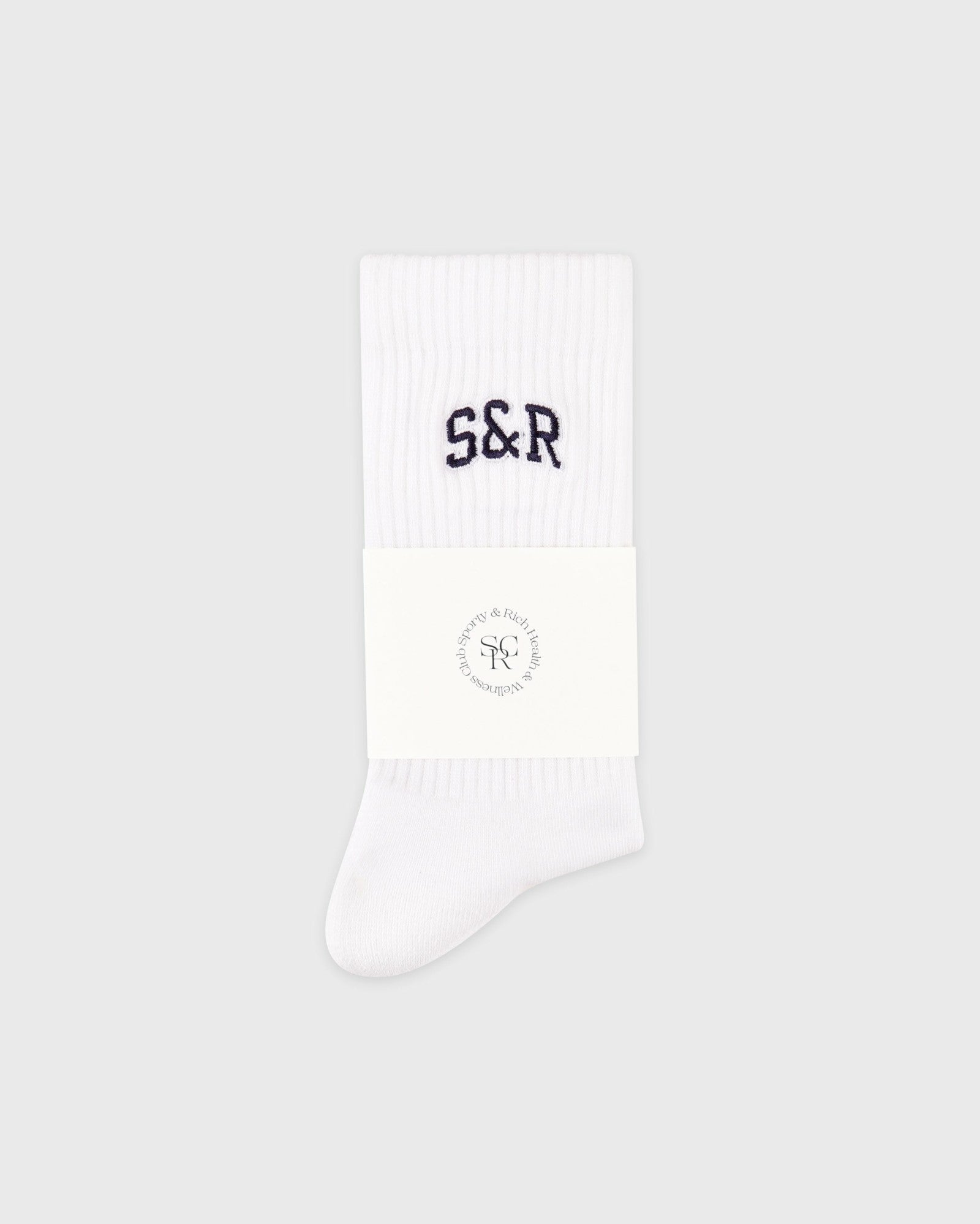 S&R Ivy Socks - White/Navy Sporty & Rich For Sale