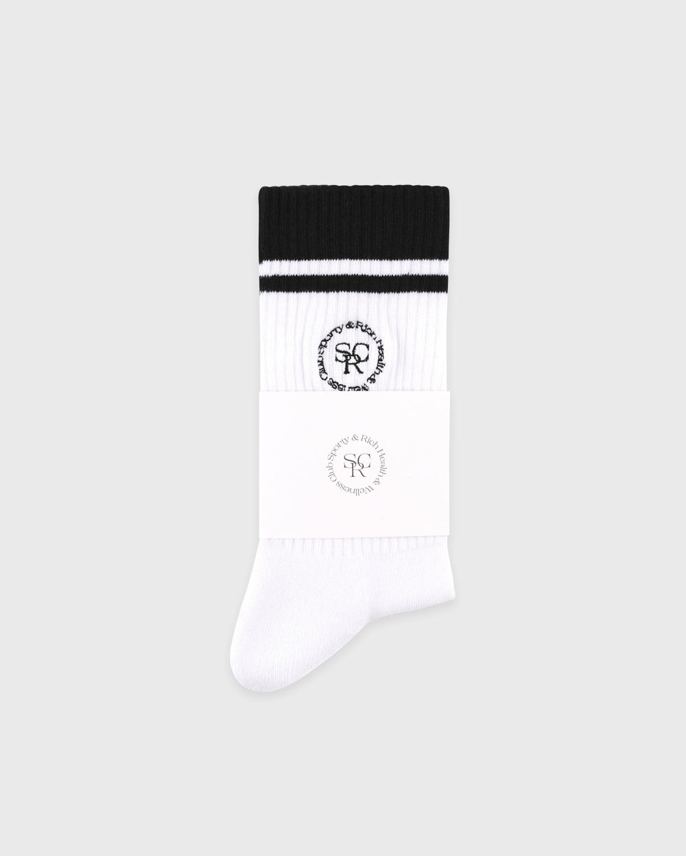 SRHWC Socks - White/Black Sporty & Rich Sale