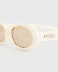 Frame N.10 - Sunglasses - Cream Sporty & Rich Discount