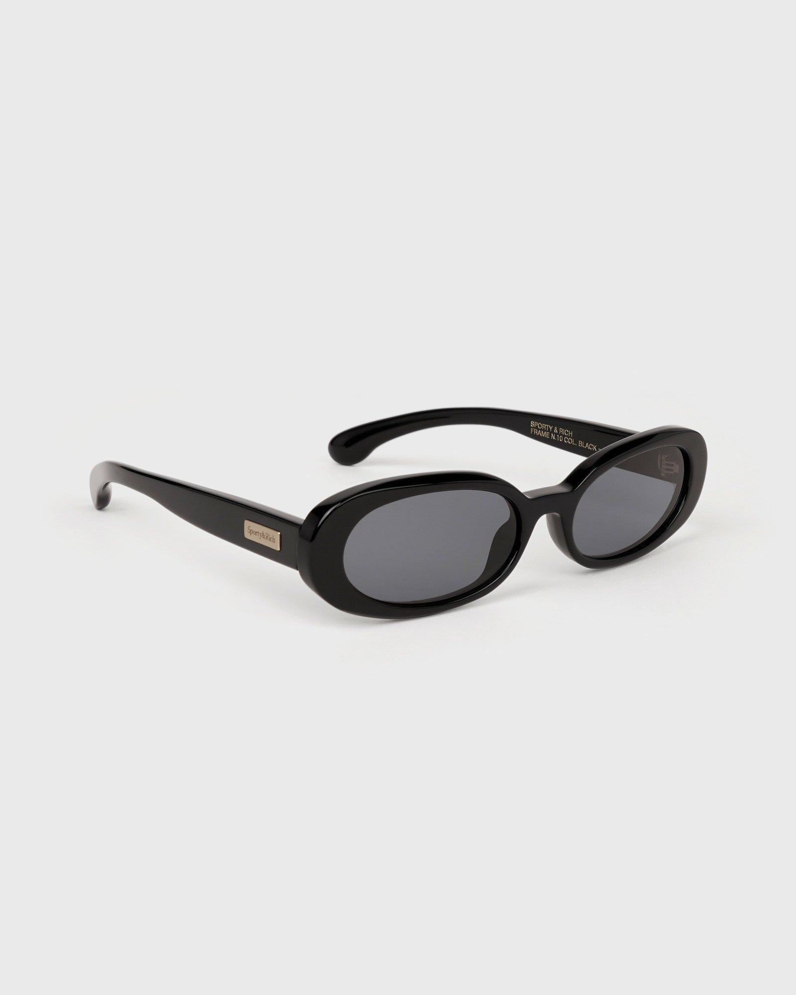 Frame N.10 - Sunglasses - Black Sporty & Rich For Sale