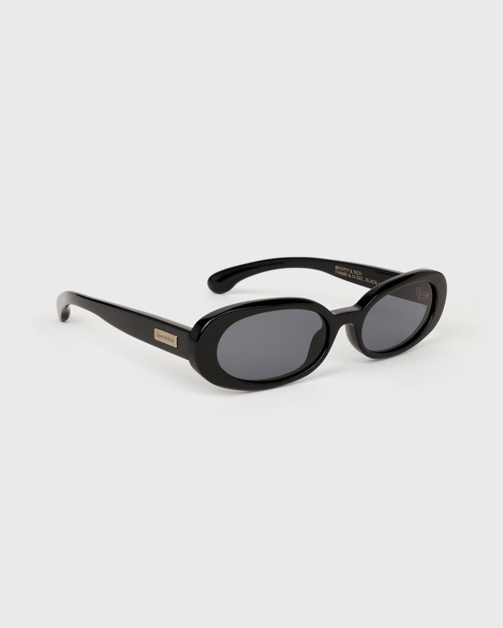 Frame N.10 - Sunglasses - Black Sporty & Rich For Sale