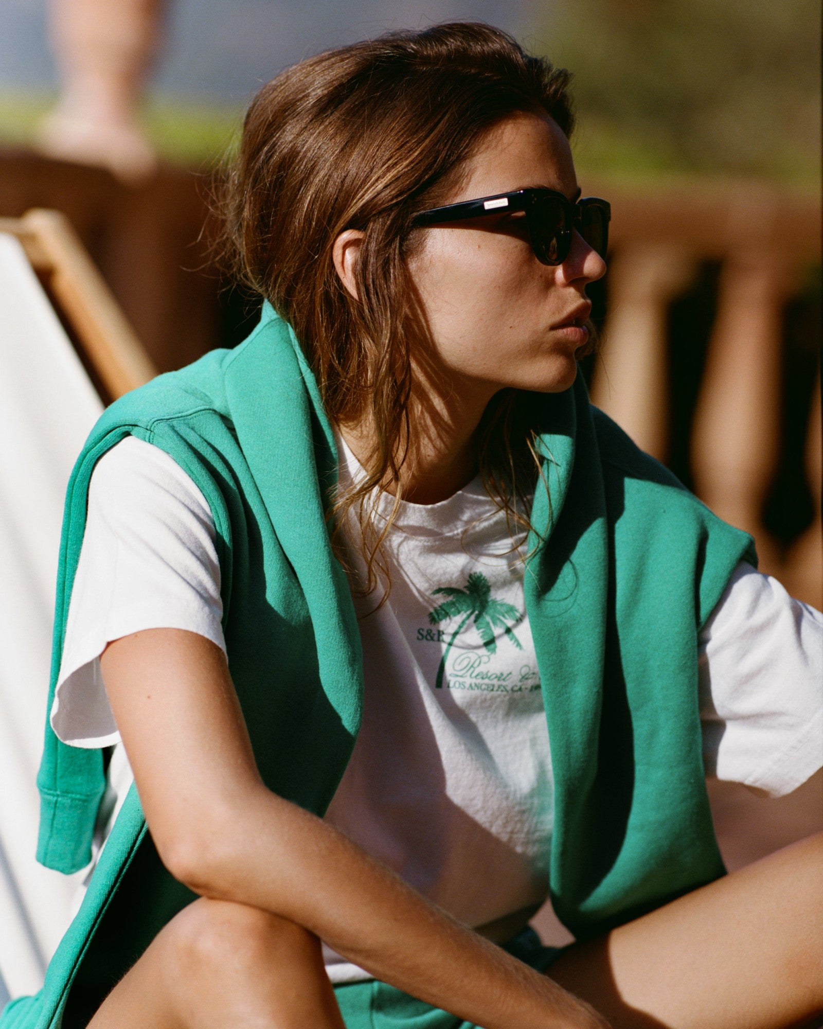 Frame N.04 - Sunglasses - Black Sporty & Rich For Sale