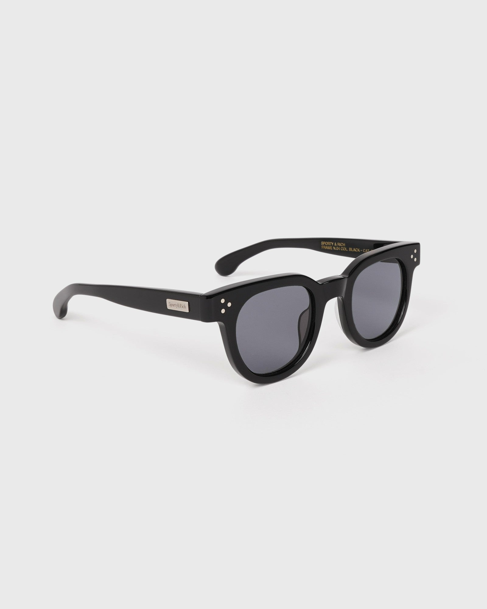 Frame N.04 - Sunglasses - Black Sporty & Rich For Sale