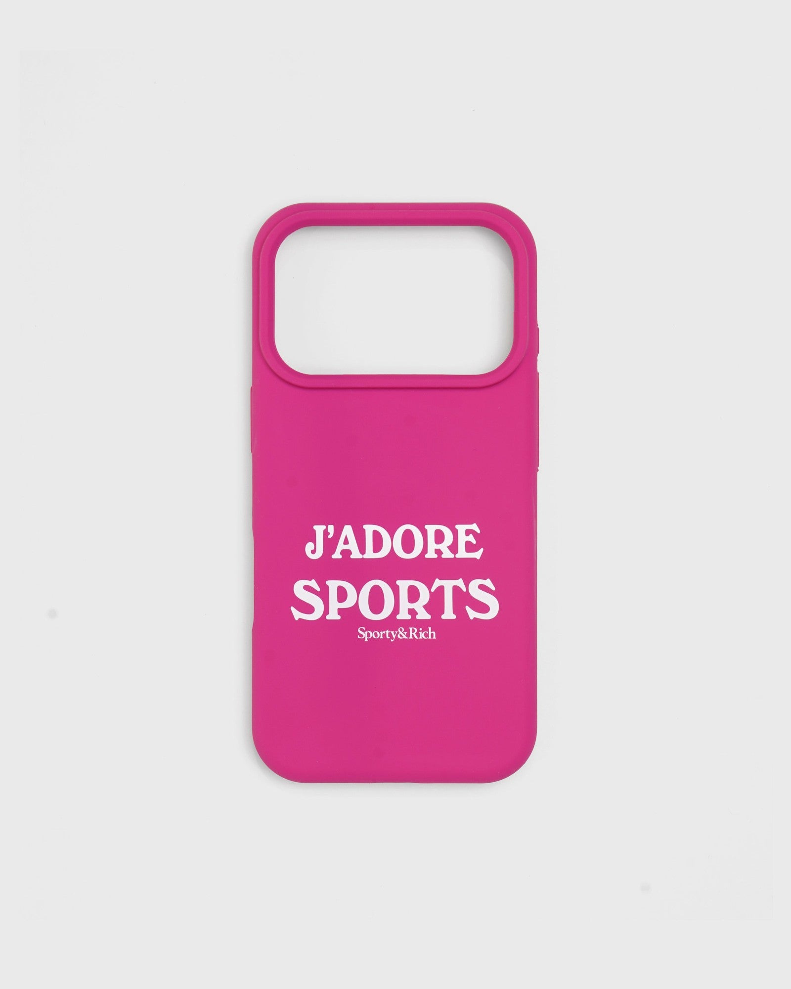 J'adore Sports iPhone Case - Fuschia/White Sporty & Rich US