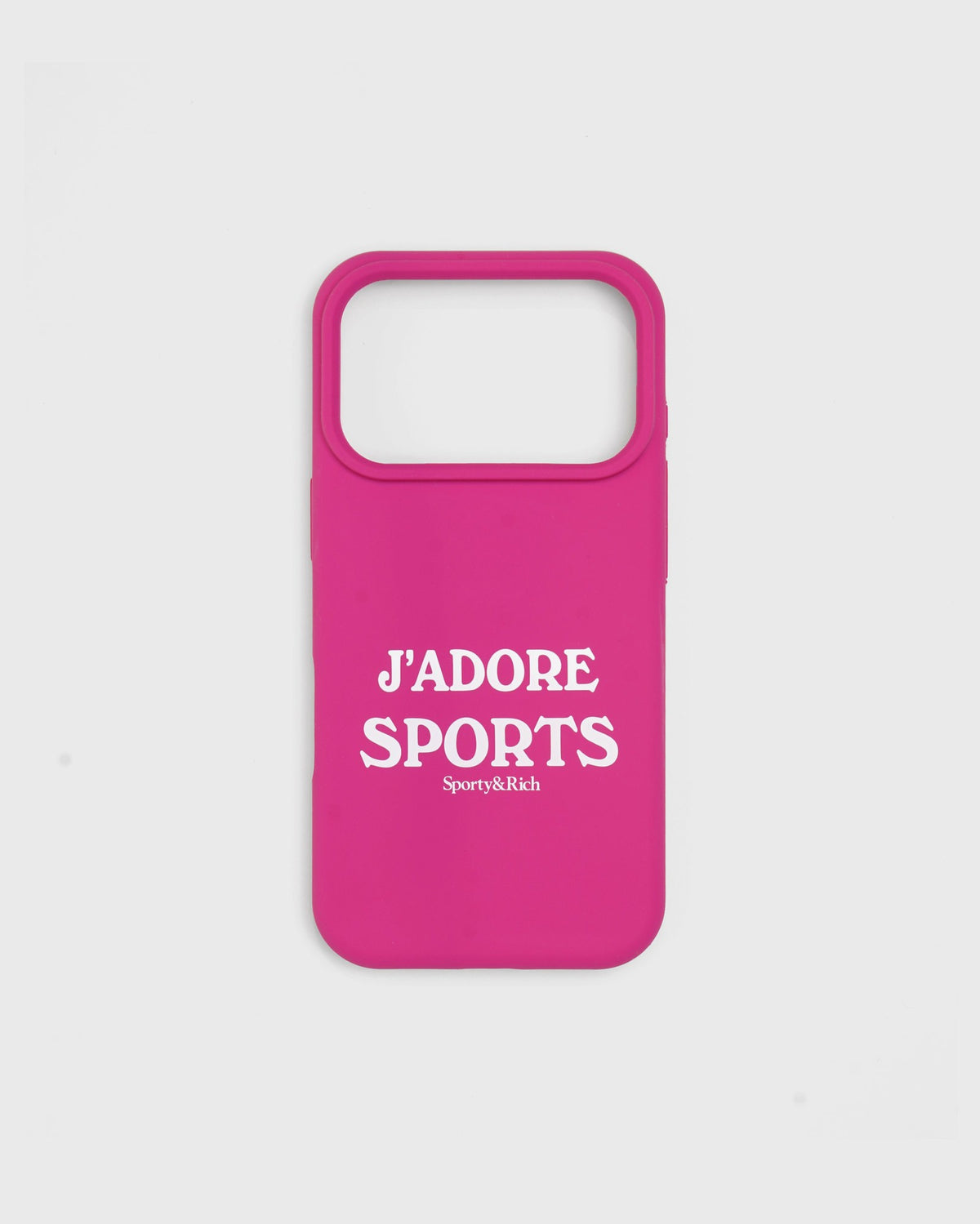 J'adore Sports iPhone Case - Fuschia/White Sporty & Rich US