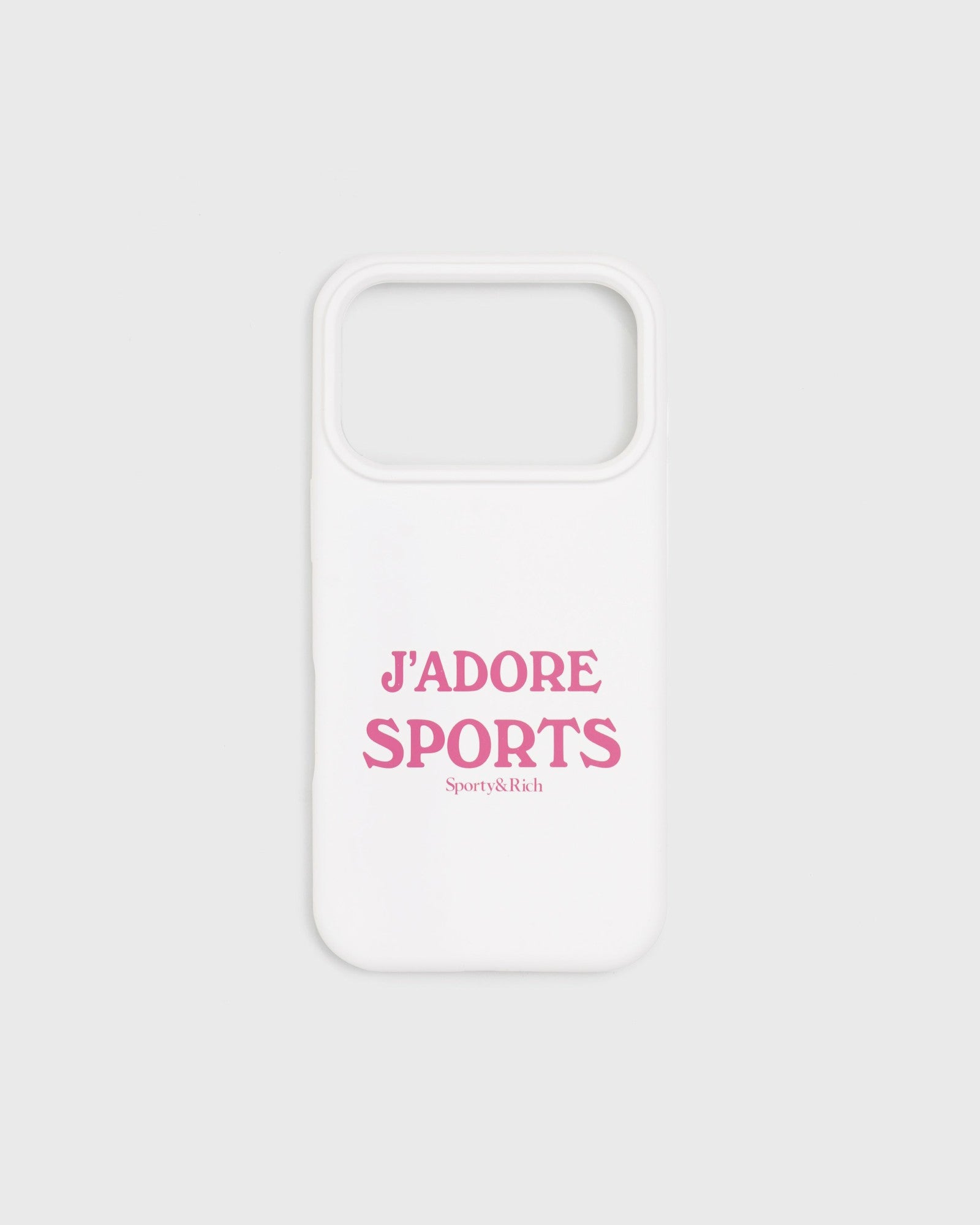 J'adore Sports iPhone Case - White/Fuschia Sporty & Rich Sale