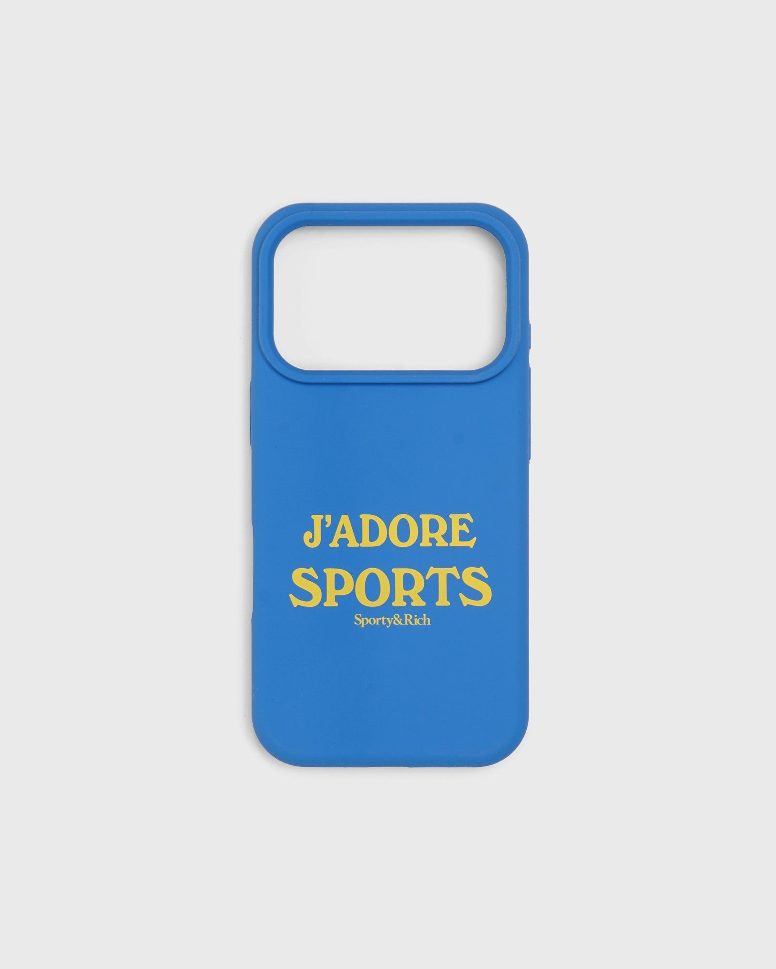 J'adore Sports iPhone Case - Bright Blue/Yellow Sporty & Rich Discount