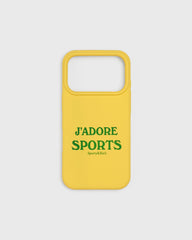 J'adore Sports iPhone Case - Yellow/Green Sporty & Rich For Sale