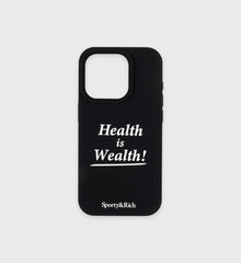 Health is Wealth iPhone Case - Black Sporty & Rich Sale