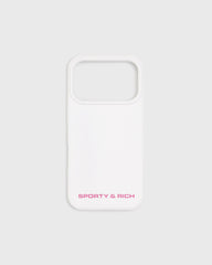 Bold Health Logo iPhone Case - White/Fuschia Sporty & Rich Sale