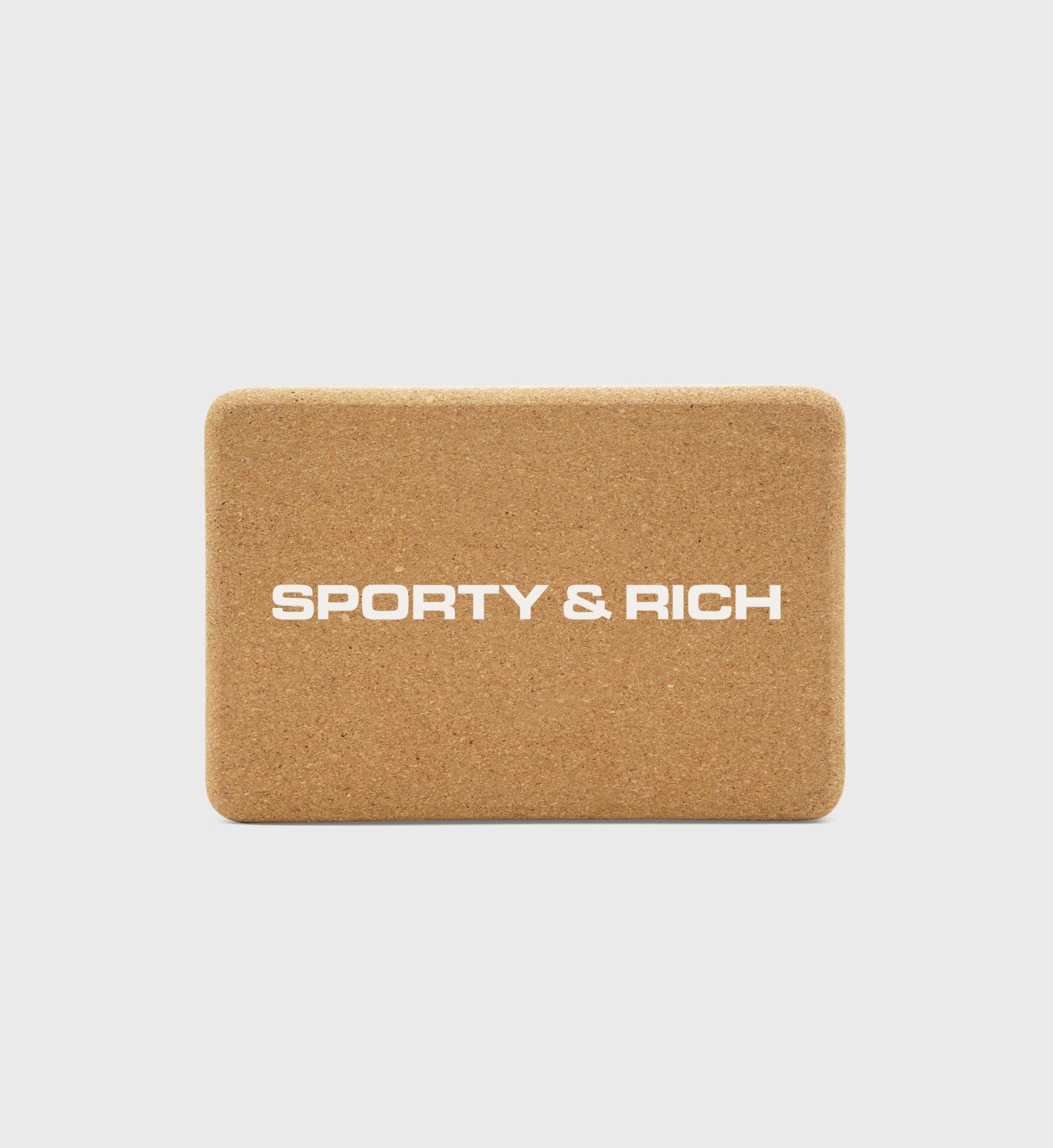 Bold Logo Cork Yoga Block Sporty & Rich Discount