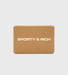 Bold Logo Cork Yoga Block Sporty & Rich Discount