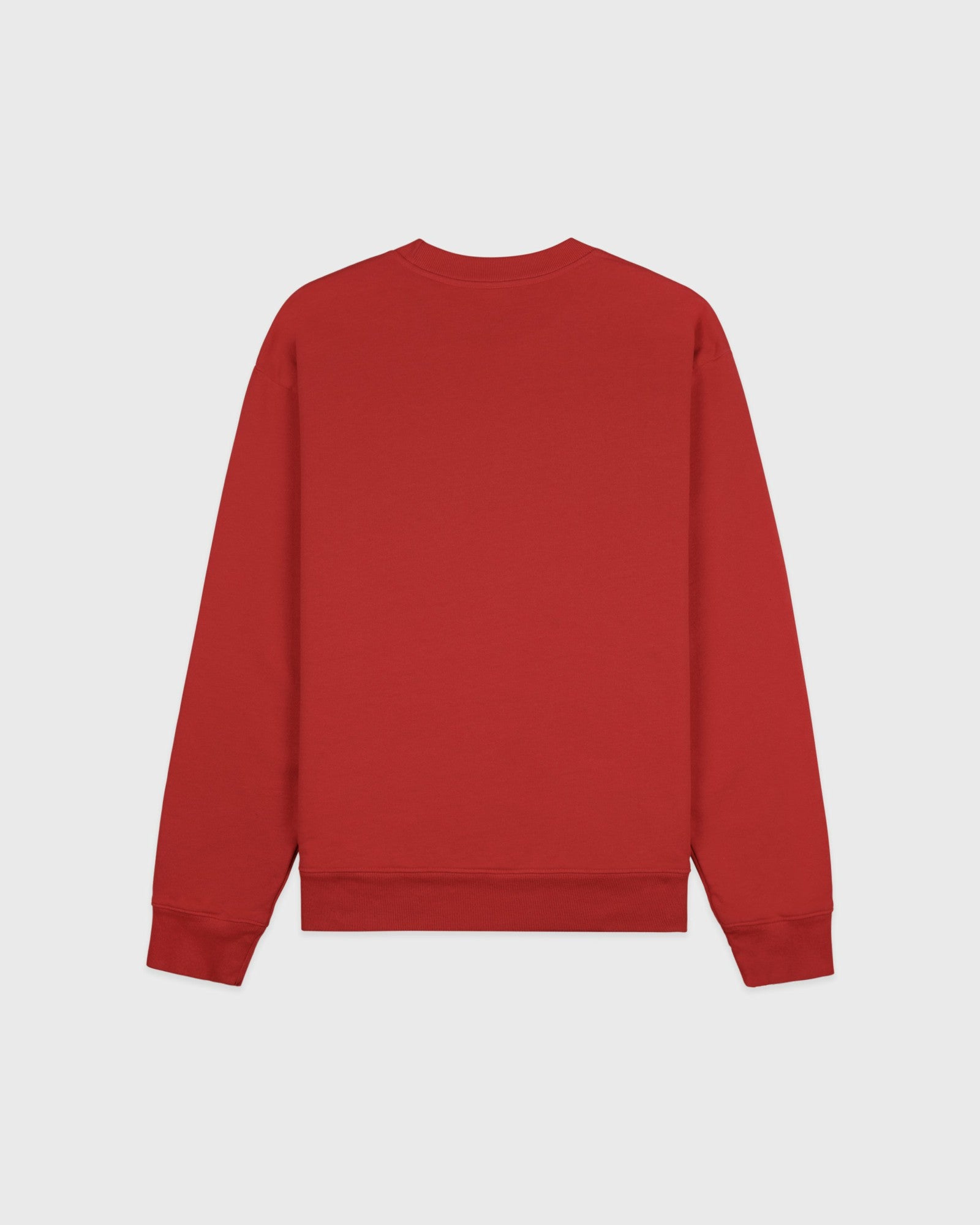 Serif Logo Embroidered Crewneck - Faded Merlot/White Sporty & Rich Outlet