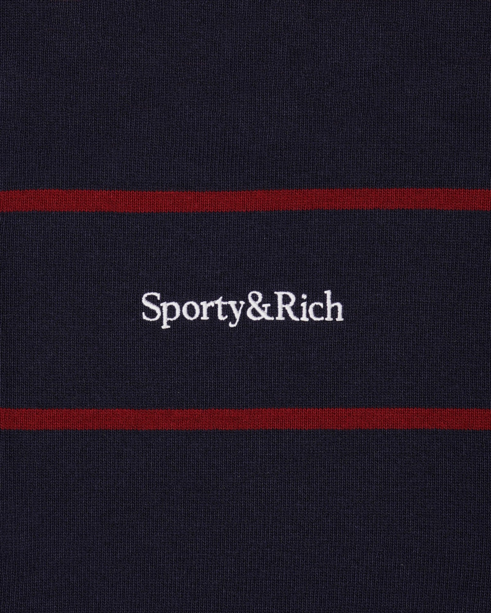 Serif Logo Rugby Polo Men - Dark Navy/White/Merlot Sporty & Rich Sale