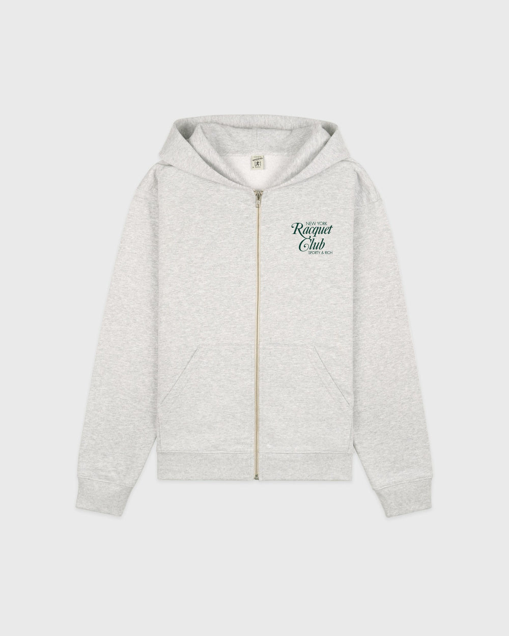 NYRC Zip Hoodie - Heather Gray/Forest Sporty & Rich Discount