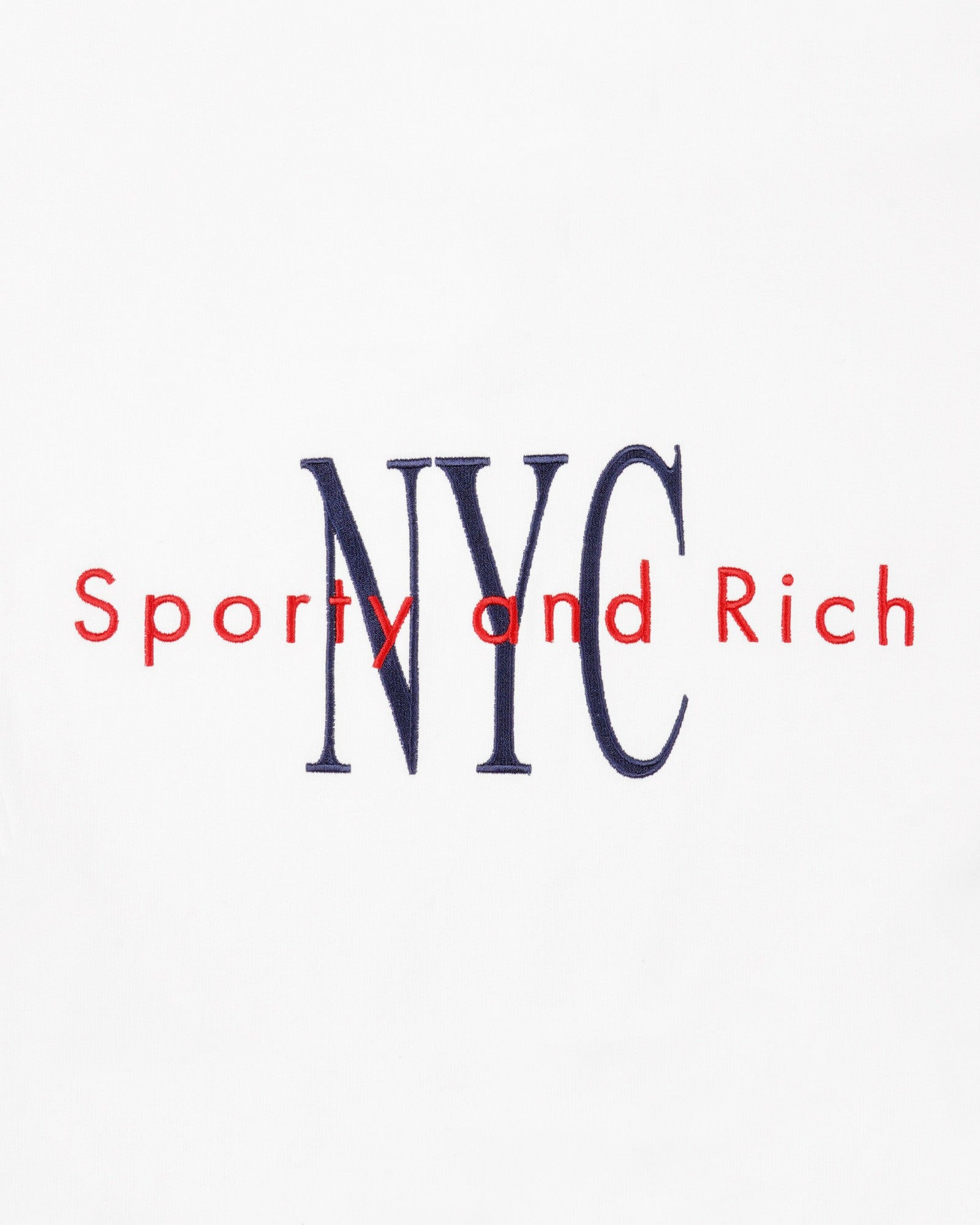 NY Minute Quarter Zip - White/Navy Sporty & Rich For Sale