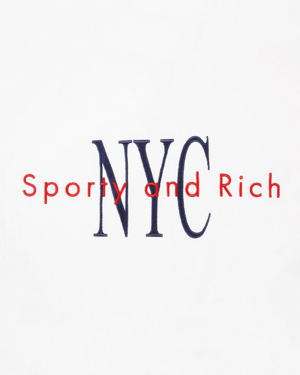 NY Minute Quarter Zip - White/Navy Sporty & Rich For Sale