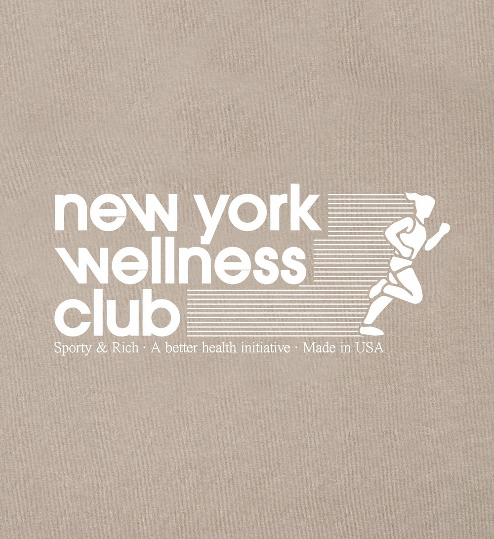 USA Wellness Club Crewneck - Elephant/White Sporty & Rich Outlet