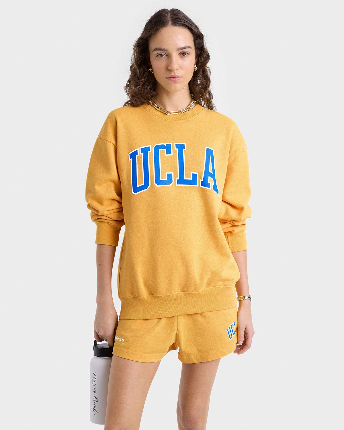 UCLA Ivy Crewneck - Gold/Blue Sporty & Rich US